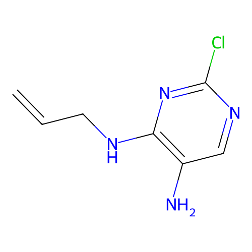4,5-Pyrimidinediamine, 2-chloro-N4-2-propen-1-yl- structure