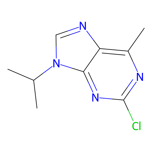 2-Chloro-6-methyl-9-(1-methylethyl)-9H-purine structure