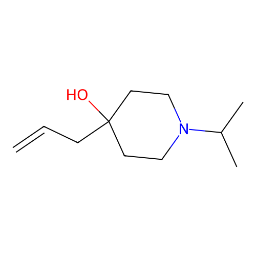 1-(Methylethyl)-4-prop-2-enylpiperidin-4-ol structure