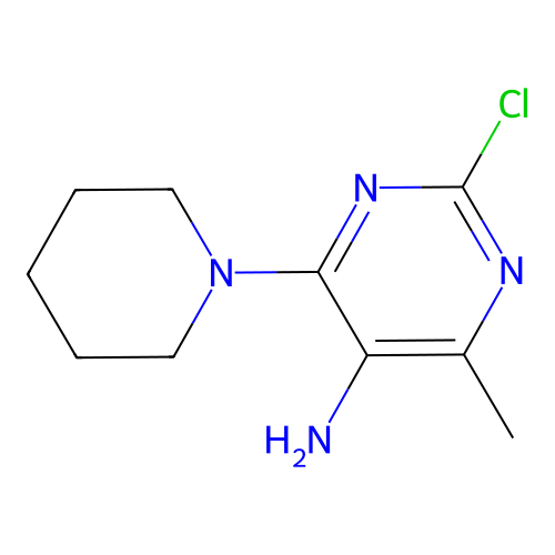 5-Pyrimidinamine, 2-chloro-4-methyl-6-(1-piperidinyl)- structure