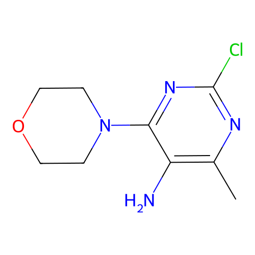 5-Pyrimidinamine, 2-chloro-4-methyl-6-(4-morpholinyl)- structure