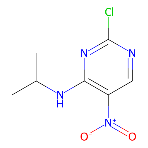 2-Chloro-N-isopropyl-5-nitropyrimidin-4-amine structure