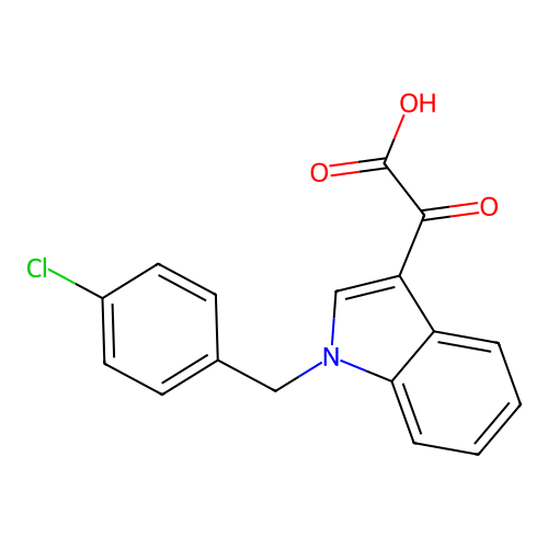 [1-(4-chlorobenzyl)-1H-indol-3-yl](oxo)acetic acid structure