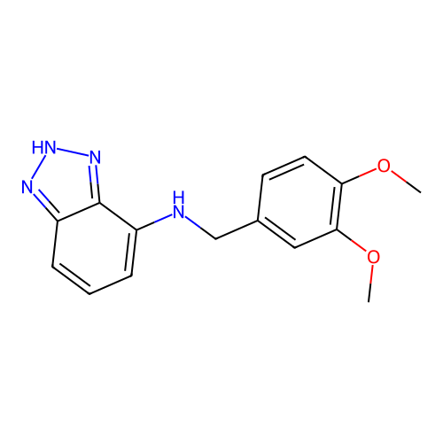 1H-1,2,3-Benzotriazol-7-amine, N-[(3,4-dimethoxyphenyl)methyl]- structure
