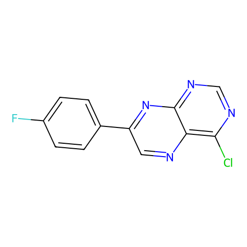 4-Chloro-7-(4-fluorophenyl)pteridine structure