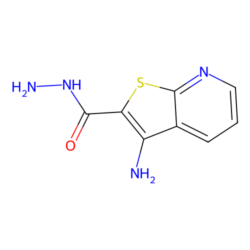 3-Aminothieno[2,3-b]pyridine-2-carbohydrazide structure