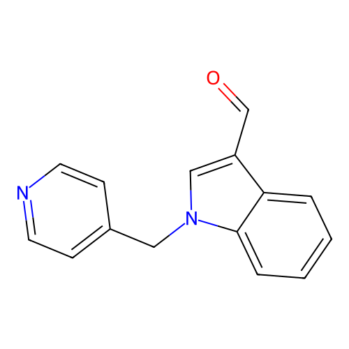 1-(4-Pyridylmethyl)indole-3-carbaldehyde structure