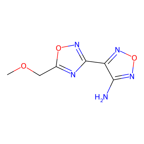 4-[5-(Methoxymethyl)-1,2,4-oxadiazol-3-yl]-1,2,5-oxadiazol-3-amine structure