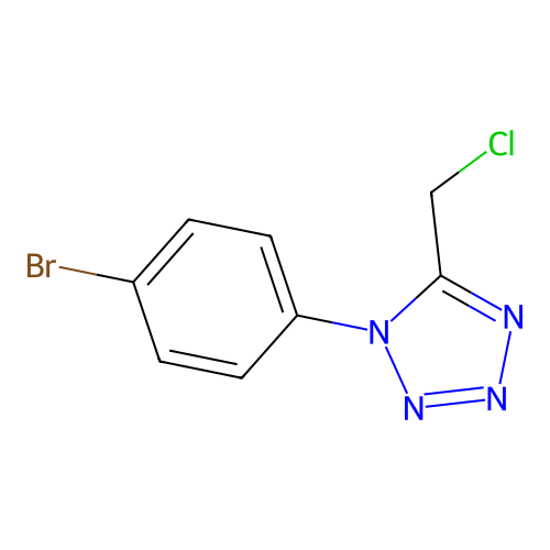 1H-Tetrazole, 1-(4-bromophenyl)-5-(chloromethyl)- structure