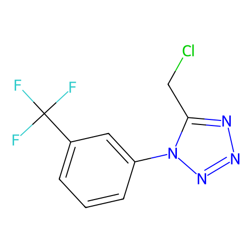 5-(Chloromethyl)-1-(3-(trifluoromethyl)phenyl)-1H-tetrazole structure