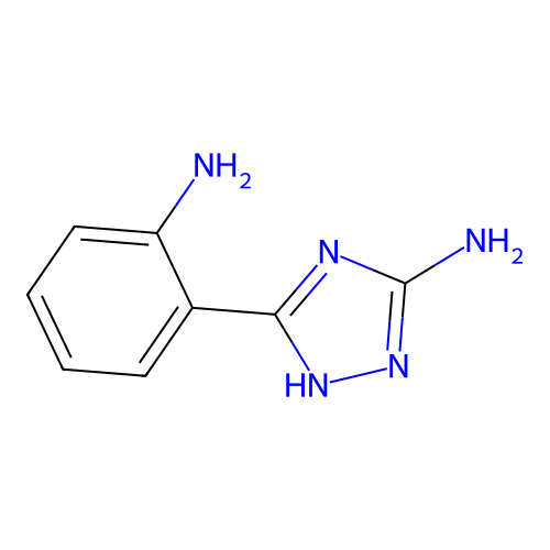 3-(2-aminophenyl)-1H-1,2,4-triazol-5-amine structure