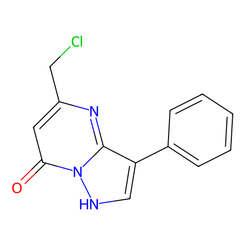 5-(chloromethyl)-3-phenylpyrazolo[1,5-a]pyrimidin-7(4H)-one structure