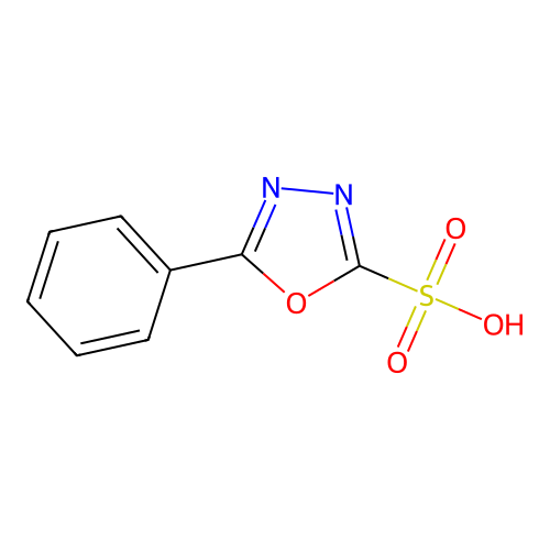 5-phenyl-1,3,4-oxadiazole-2-sulfonic Acid structure