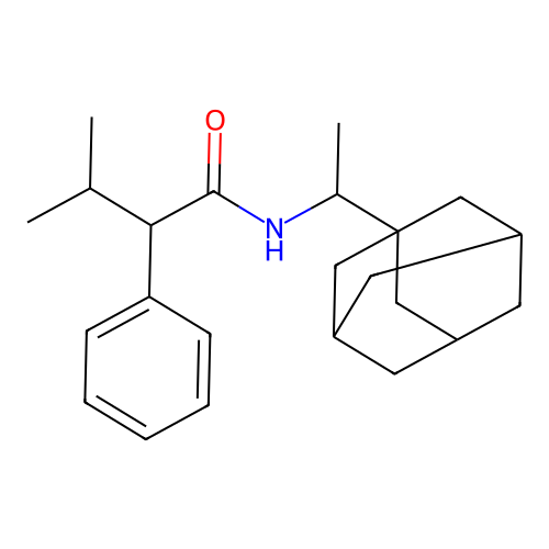 N-[1-(Adamantan-1-yl)ethyl]-3-methyl-2-phenylbutanamide structure