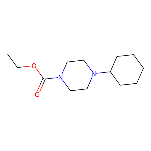 1-Piperazinecarboxylic acid, 4-cyclohexyl-, ethyl ester structure