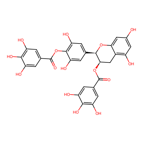 Epigallocatechin 3,4',-di-O-gallate structure