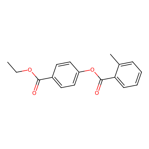 Benzoic acid, 2-methyl-, 4-(ethoxycarbonyl)phenyl ester structure