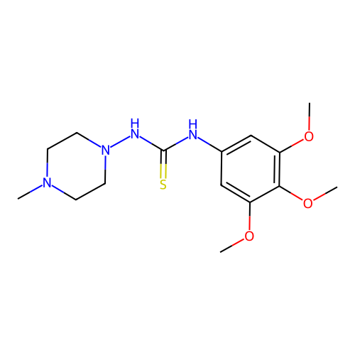 1-(4-Methylpiperazin-1-yl)-3-(3,4,5-trimethoxyphenyl)thiourea structure