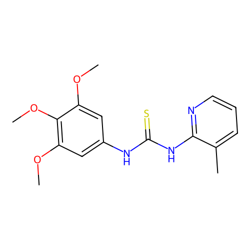 1-(3-Methylpyridin-2-yl)-3-(3,4,5-trimethoxyphenyl)thiourea structure