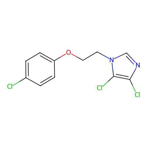 4,5-Dichloro-1-[2-(4-chlorophenoxy)ethyl]imidazole structure