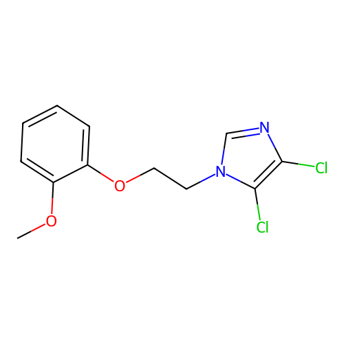 4,5-dichloro-1-(2-(2-methoxyphenoxy)ethyl)-1H-imidazole structure