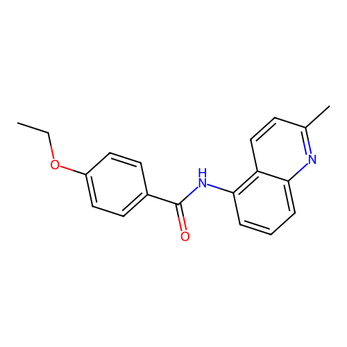 4-ethoxy-N-(2-methylquinolin-5-yl)benzamide structure
