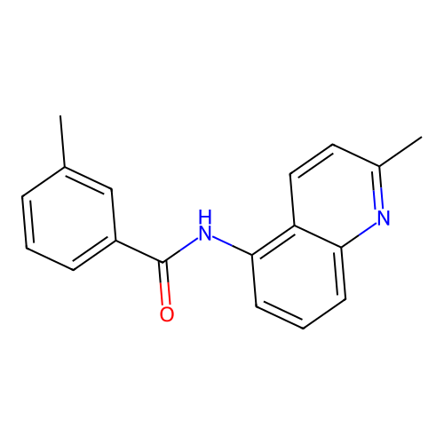 3-methyl-N-(2-methylquinolin-5-yl)benzamide structure