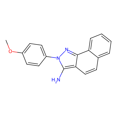 2H-Benz[g]indazol-3-amine, 2-(4-methoxyphenyl)- structure