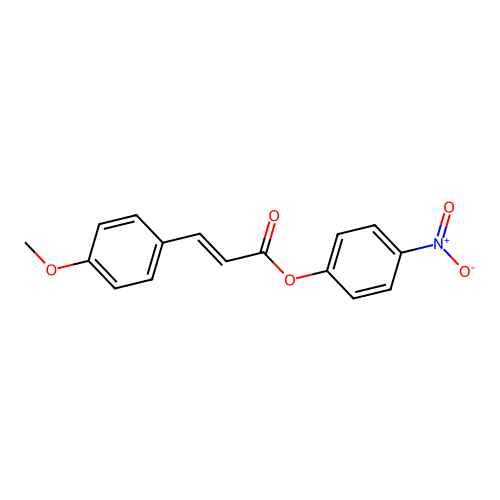3-(4-Methoxy-phenyl)-acrylic acid 4-nitro-phenyl ester structure