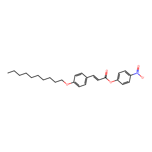 (4-Nitrophenyl) 3-(4-decoxyphenyl)prop-2-enoate structure