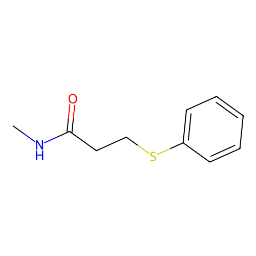 Propanamide, N-methyl-3-(phenylthio)- structure