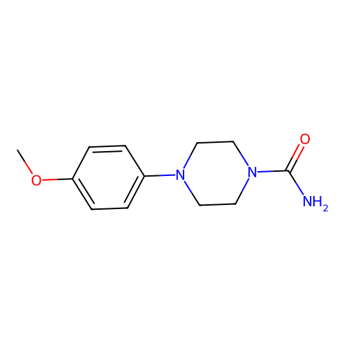 4-(4-Methoxyphenyl)piperazine-1-carboxamide structure