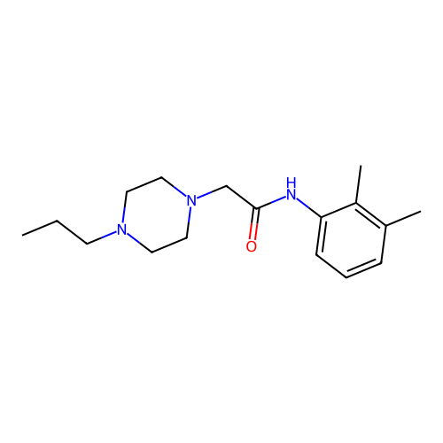 N-(2,3-dimethylphenyl)-2-(4-propylpiperazin-1-yl)acetamide structure