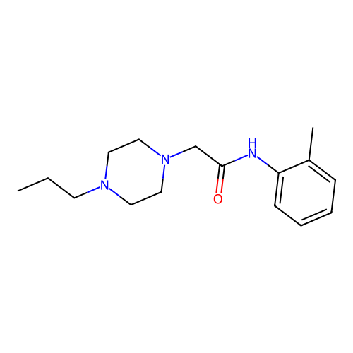 N-(2-methylphenyl)-2-(4-propylpiperazin-1-yl)acetamide structure
