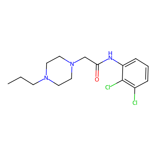 N-(2,3-dichlorophenyl)-2-(4-propylpiperazin-1-yl)acetamide structure