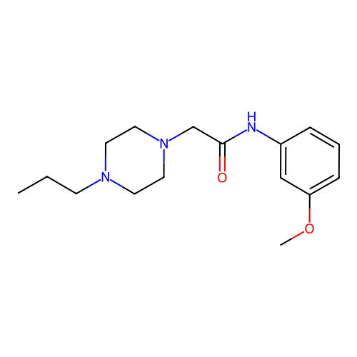 N-(3-methoxyphenyl)-2-(4-propylpiperazin-1-yl)acetamide structure