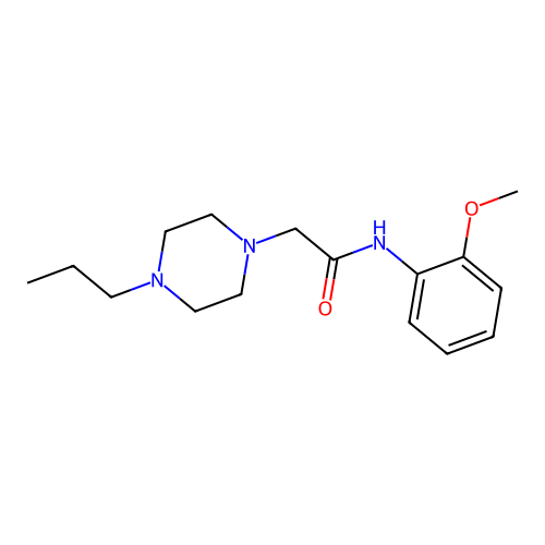 N-(2-methoxyphenyl)-2-(4-propylpiperazin-1-yl)acetamide structure
