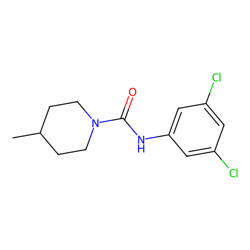 N-(3,5-dichlorophenyl)-4-methylpiperidine-1-carboxamide structure