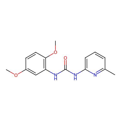 1-(2,5-Dimethoxyphenyl)-3-(6-methylpyridin-2-yl)urea structure