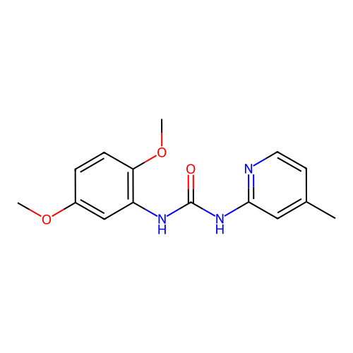 1-(2,5-Dimethoxyphenyl)-3-(4-methylpyridin-2-yl)urea structure