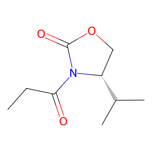 (S)-(+)-4-Isopropyl-3-propionyl-2-oxazolidinone structure
