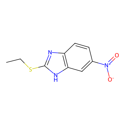 1H-Benzimidazole, 2-(ethylthio)-5-nitro- structure