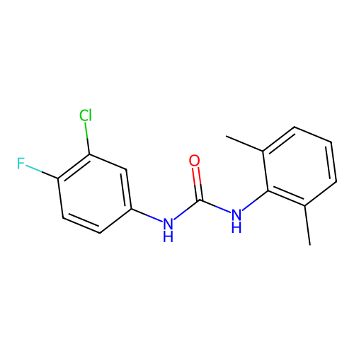 1-(3-Chloro-4-fluorophenyl)-3-(2,6-dimethylphenyl)urea structure
