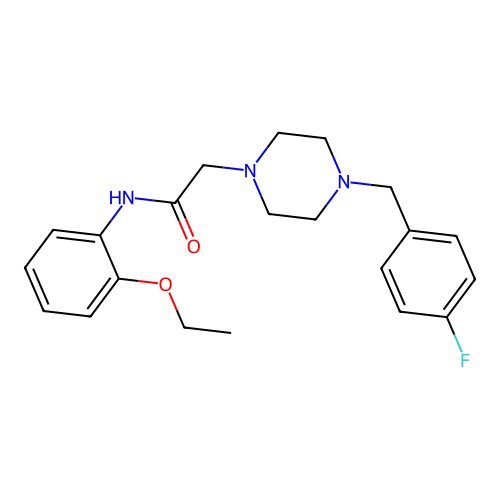 N-(2-ethoxyphenyl)-2-[4-[(4-fluorophenyl)methyl]piperazin-1-yl]acetamide structure