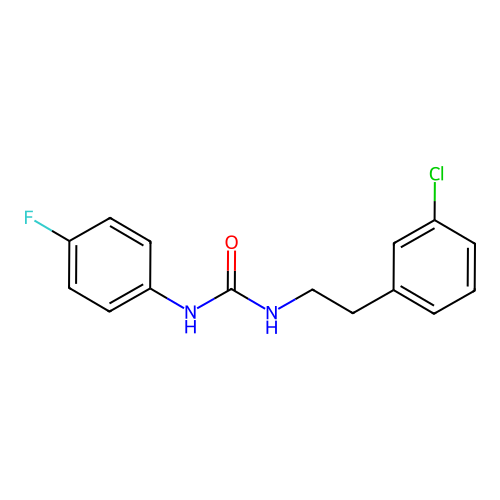1-[2-(3-Chlorophenyl)ethyl]-3-(4-fluorophenyl)urea structure