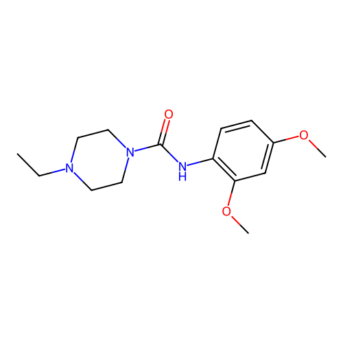 N-(2,4-dimethoxyphenyl)-4-ethylpiperazine-1-carboxamide structure