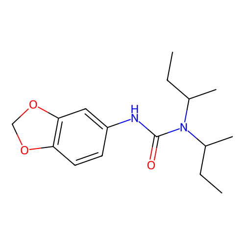 3-(1,3-Benzodioxol-5-yl)-1,1-dibutan-2-ylurea structure