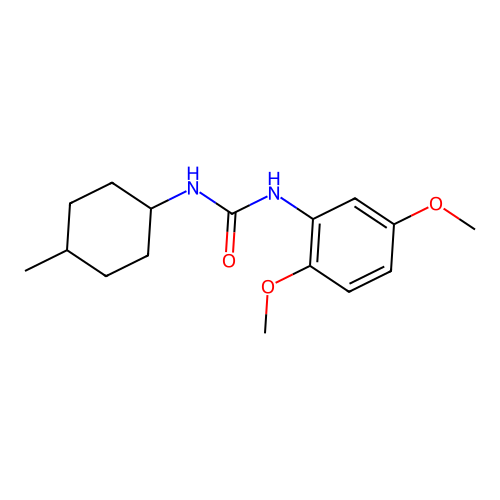 1-(2,5-Dimethoxyphenyl)-3-(4-methylcyclohexyl)urea structure