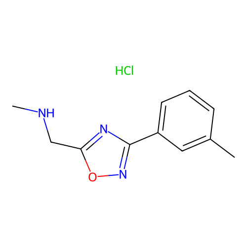 N-methyl-1-[3-(3-methylphenyl)-1,2,4-oxadiazol-5-yl]methanamine Hydrochloride structure