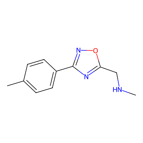 N-methyl-1-[3-(4-methylphenyl)-1,2,4-oxadiazol-5-yl]methanamine structure